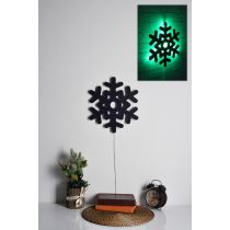 WALLXPERT LED dekoracija Snowflake 2 Green