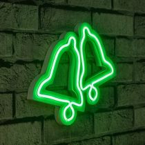 WALLXPERT LED novogodišnja dekoracija BELLS, zelena (395NGR1970)