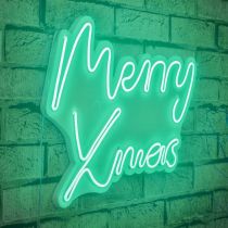 WALLXPERT Novogodišnje LED osvetljenje Merry Christmas Green (395NGR1950)