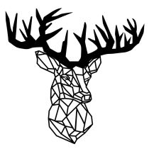 WALLXPERT Zidna dekoracija Deer3
