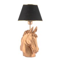 OPVIQ Stona lampa Horse Black Gold