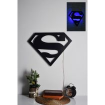 WALLXPERT Zidna lampa Superman Blue