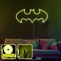 OPVIQ Zidna LED dekoracija Batman Night Large Yellow