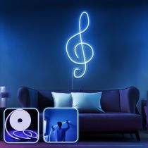 OPVIQ Zidna LED dekoracija Music Medium Blue
