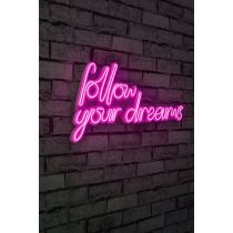 WALLXPERT Dekorativna rasveta Follow Your Dreams Pink