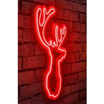 WALLXPERT LED dekoracija Deer Red