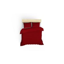 L`ESSENTIEL MAISON Premium satenska posteljina Stripe Claret Red v2