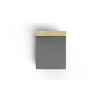L`ESSENTIEL MAISON Ranforce dušečni čaršav (90 x 200) Dark Grey