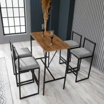 Atelier del Sofa Barski sto i stolice Nordic Grey