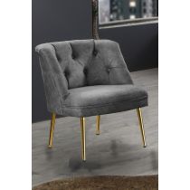 Atelier del Sofa Fotelja Roma Gold Metal Grey