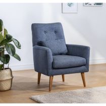 Atelier del Sofa Fotelja Zeni Berjer Dark Blue