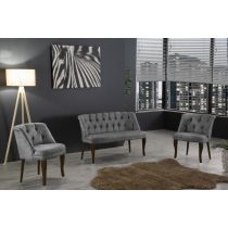 Atelier del Sofa Sofa i fotelja Roma Walnut Wooden Grey