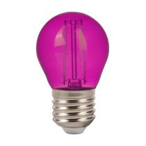 LED sijalica E27 2W pink G45 V-TAC