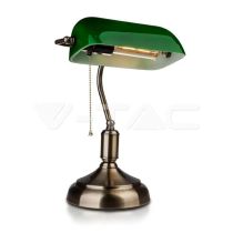 Stona lampa bankarka zelena V-TAC