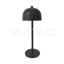 LED stona punjiva lampa 3-u-1 crna V-TAC