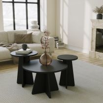 HANAH HOME Set stolova Mushroom 3 Black