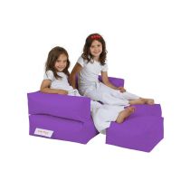 Atelier del Sofa Lazy bag Kids Double Seat Pouf Purple