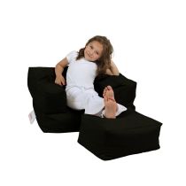 Atelier del Sofa Lazy bag Kids Single Seat Pouffe Black