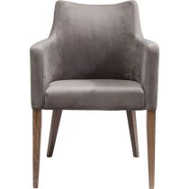 Chair with Armrest Mode Velvet Grey