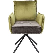 Swivel Chair with Armrest Chelsea Green