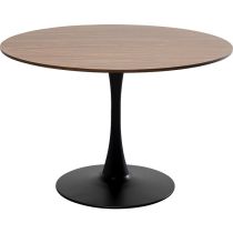 Table Schickeria Walnut Black Ø110cm