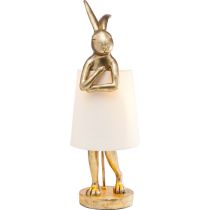 Table Lamp Animal Rabbit Gold/White 68cm
