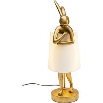 Table Lamp Animal Rabbit Gold/White 50cm