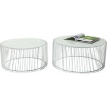 Coffee Table Wire White (2/Set)