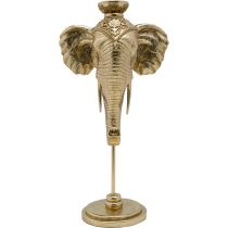 Candle Holder Elephant Head Gold 49cm