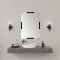 HANAH HOME Dekorativno ogledalo Code Mirror Black
