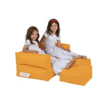Atelier del Sofa Lazy bag Kids Double Seat Pouf Orange