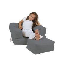 Atelier del Sofa Lazy bag Kids Single Seat Pouffe Fume