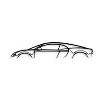 WALLXPERT Zidna dekoracija Bugatti Veyron Silhouette