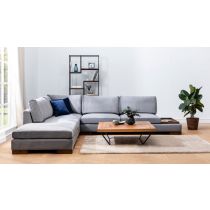 Atelier del Sofa Ugaona garnitura Tulip Corner Left Without Pouf Dark Grey