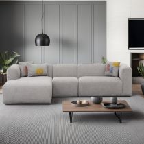 Atelier del Sofa Ugaona garnitura Linden Left Light Grey