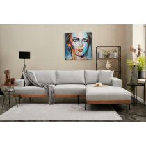 Atelier del Sofa Ugaona garnitura Liva Right Grey