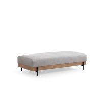 Atelier del Sofa Tabure Eti Oak Pouffe Grey