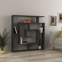 HANAH HOME Polica za knjige Maze Anthracite