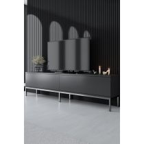 HANAH HOME TV polica Lord Anthracite Silver