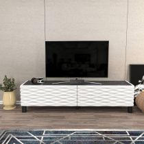 HANAH HOME TV polica Lerze White Black