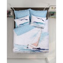 L`ESSENTIEL MAISON Ranforce posteljina (160x220) Sail Blue