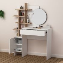 HANAH HOME Sto za šminkanje Mup White Oak