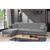 Atelier del Sofa Ugaona garnitura Aria Corner Dark Grey