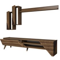 HANAH HOME TV polica Beril Walnut