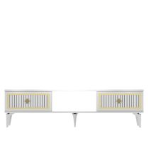 HANAH HOME TV polica Nil White Gold