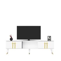 HANAH HOME TV polica Asel White Gold