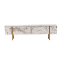 HANAH HOME TV polica Serenity Fressia Marble Gold