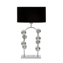 OPVIQ Stona lampa Cabil Chrome Black