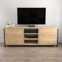 HANAH HOME TV polica Otis Black Oak