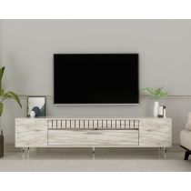 HANAH HOME TV polica Dekolp1 Ephesus Marble Silver